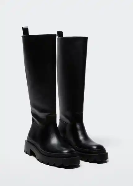 Bota Yoko Negro Talla 41 Mujer Mango