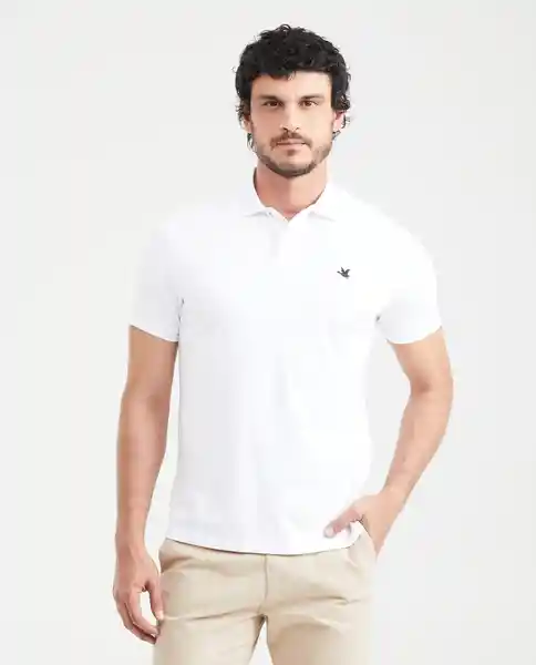 Camiseta Polo Knob Details Masculino Blanco 0 Claro L Chevignon