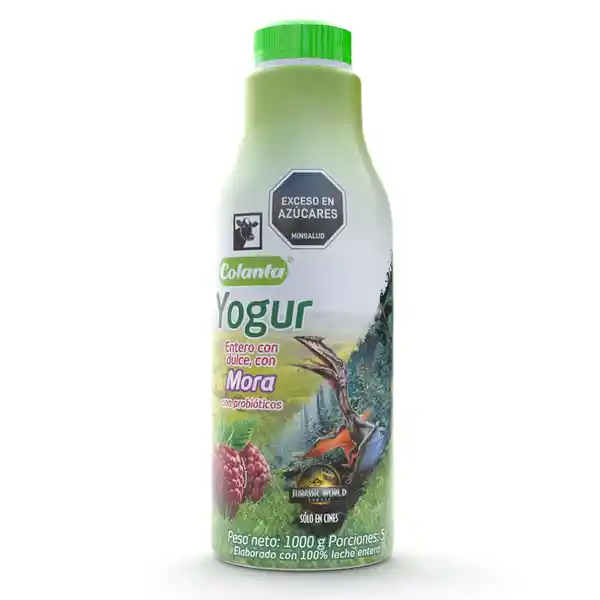 Colanta Yogur Entero sabor a Mora 