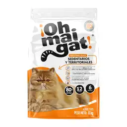 Ohmaigat Alimentos para Gato Adulto Sedentarios  8kg