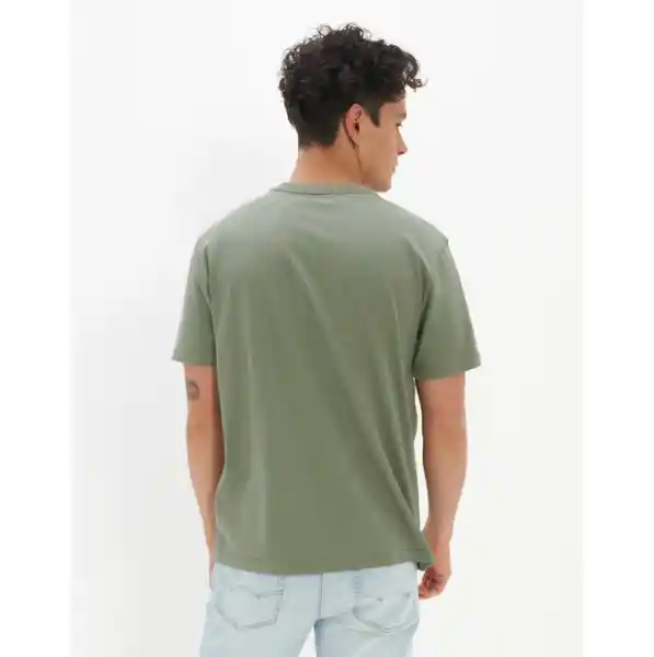 Camiseta Hombre Verde Talla SMALL American Eagle