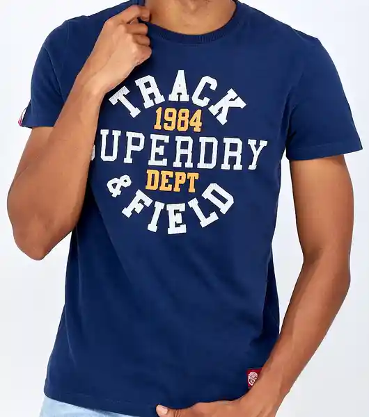 Superdry Camiseta Azul Oscuro Talla XL 1