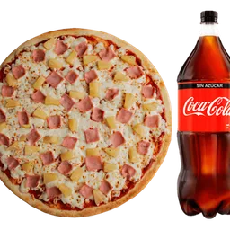 Pizza Hawaiana 10por+ Coca Cola 1.75 Lts