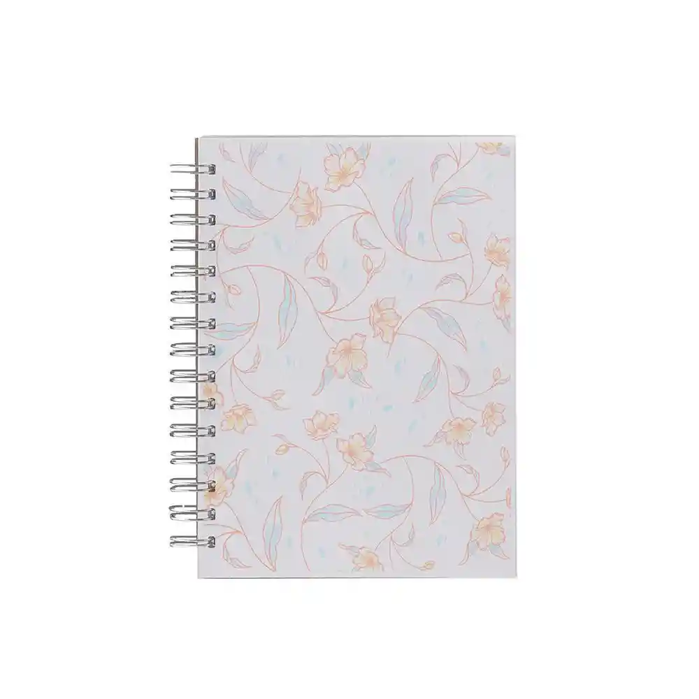 Sosarte Cuaderno Blooming Rayado Argollado Tapa Dura 180 Hojas