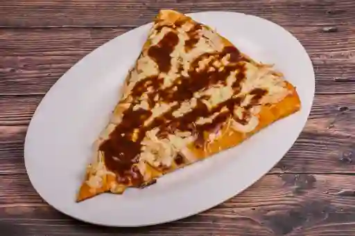 Porción pizza pollo bbq