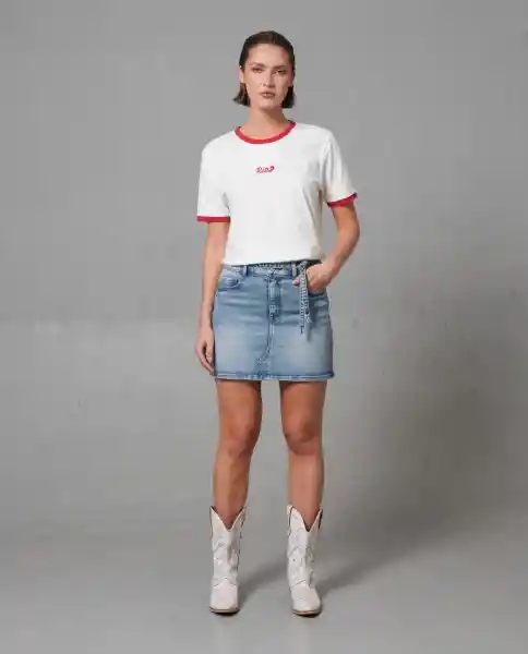 Falda Mujer Azul Talla 14 249G000_AZU174021 Rifle