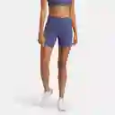 Reebok Pantaloneta Entrenamiento Lux High Rise Mujer Azul T L