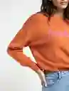 Blusa Tejido Fearles Mujer Naranja Medio T.M 483E051 Naf Naf