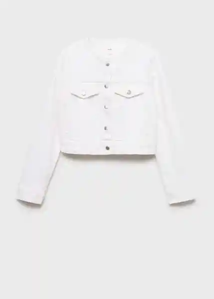 Chaqueta Cazadora Julie Blanco Talla S Mujer Mango