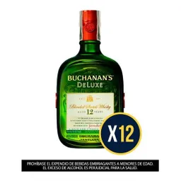 Combo Whisky Buchanan´S 12 Years Deluxe 750 mL