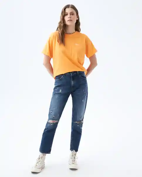  Camiseta Mujer Naranja Talla S 602E013 AMERICANINO 
