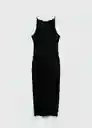 Vestido Cancun Negro Talla M Mujer Mango