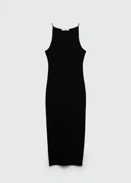 Vestido Cancun Negro Talla M Mujer Mango