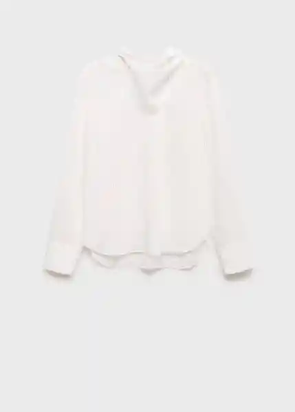 Blusa Ryan Blanco Talla M Mujer Mango