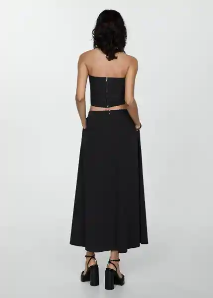 Falda Creta Negro Talla S Mujer Mango