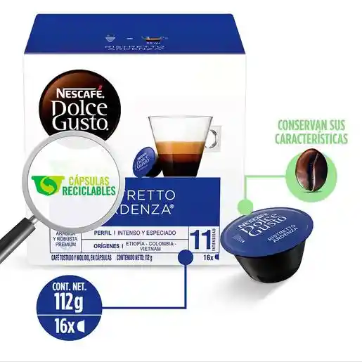 Nescafé-Dolce Gusto Café Ristretto Ardenza en Cápsulas