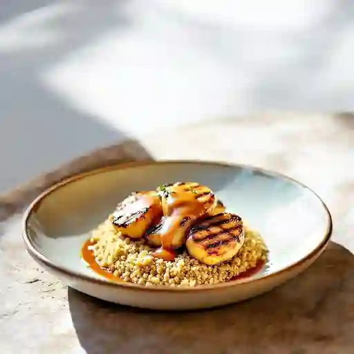 Sobre cama de quinoa