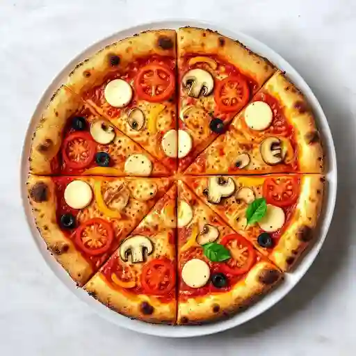 Pizza vegetales mediana 30 cm 8 porc