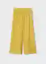 Pantalón Frida-H Amarillo Talla M Mujer Mango