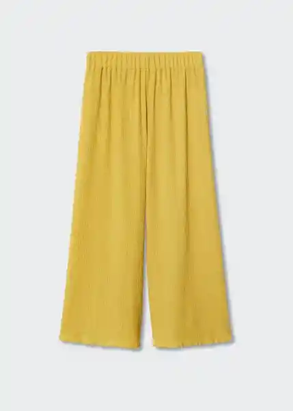 Pantalón Frida-H Amarillo Talla M Mujer Mango