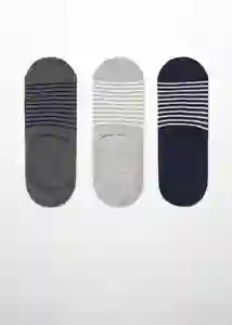 Calcetines Pinkra Gris Talla 42 Hombre Mango