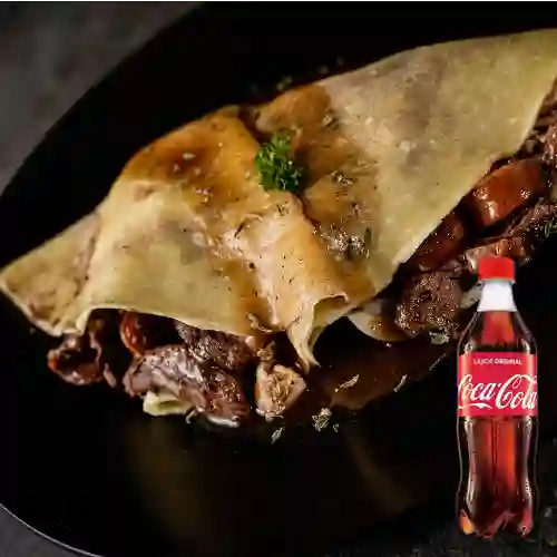 Combo Crepe Bbq + Coca Cola Original 500 ml