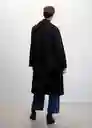 Abrigo Batin Negro Talla M Mujer Mango