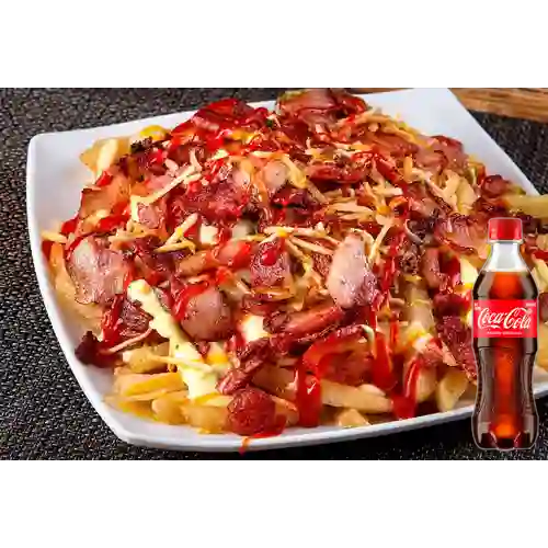 Combo Salchipapa Ranchera + Coca Cola Original 400 ml