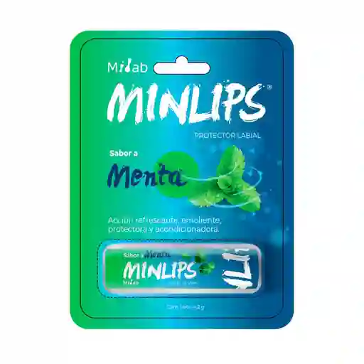 Minlips Protector Labial Acción Refrescante Barra Menta