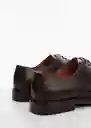 Zapatos Brasilia Marrón Talla 40 Hombre Mango