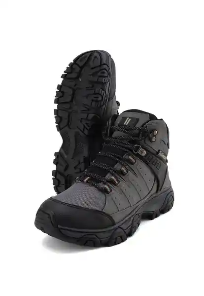 Botas Outdoor Hombre Gris-Negro Talla 37 7-212 Tellenzi