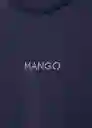 Camiseta Mangolog-H Navy Talla L Mujer Mango