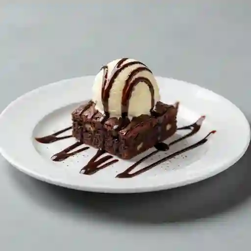 Brownie con Helado