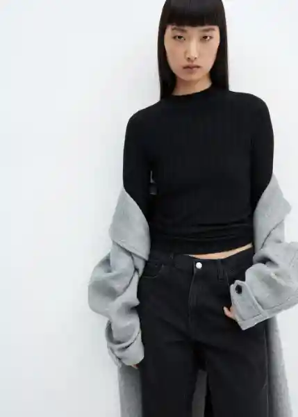 Jersey Flurries Negro Talla XS Mujer Mango