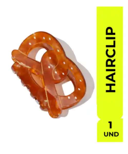 Hairclip Gancho Pretzel Pinza Neon