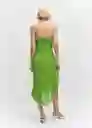 Vestido Madeira Verde Talla XS Mujer Mango