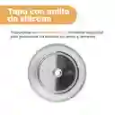 Vaso Plástico Con Pitillo Serie Silver Grey Miniso