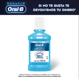 Enjuague Bucal Con Sabor A Menta Refrescante Oral-B 100% De Tu Boca Cuidada250 ml