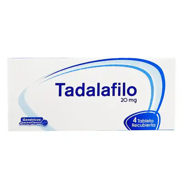 Coaspharma Tadalafilo (20 mg) 4 Tabletas