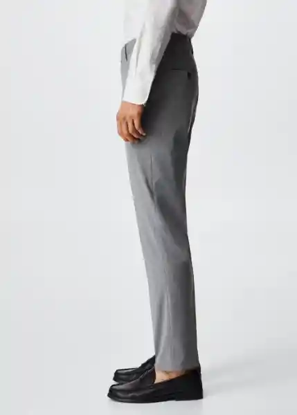 Pantalón Brasilia Gris Talla 48 Hombre Mango