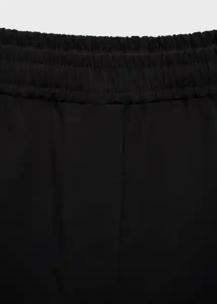 Pantalón Fog Negro Talla M Mujer Mango