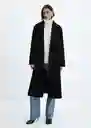 Abrigo Gauguin Negro Talla XL Mujer Mango