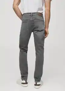 Jean Jan Tejano Gris Talla 42 Hombre Mango