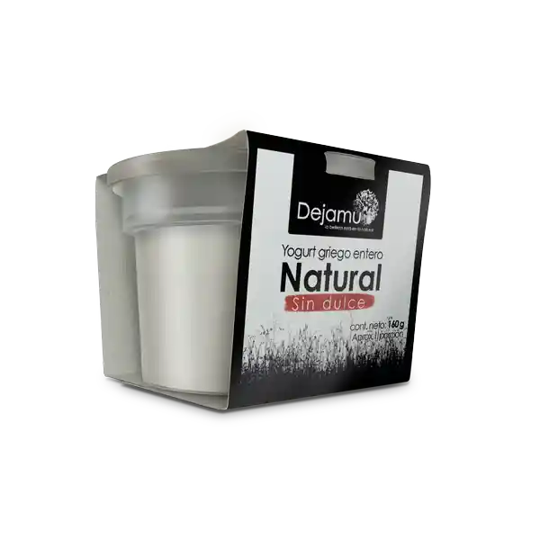 Dejamu Yogurt Griego Entero Natural sin Dulce