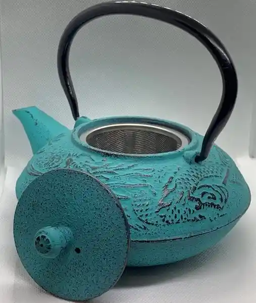 Tetera Cast Iron 2 Tazas Turqueza