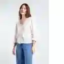  Camisa Avellana Mujer Crudo Marfil Claro Talla S Naf-Naf 
