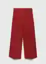 Pantalón Lidof Rojo Talla L Mujer Mango