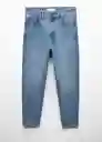 Pantalón Jean Sam Tejano Medio Talla 36 Hombre Mango