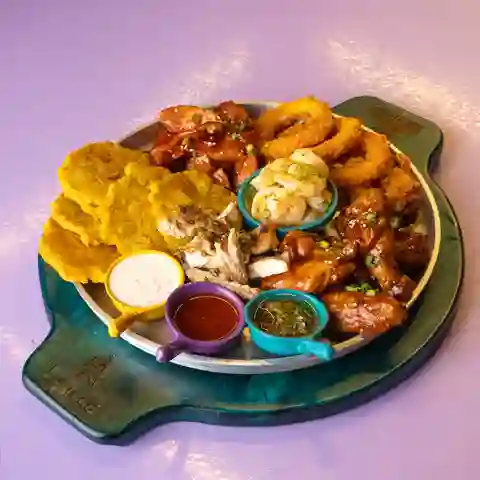 Parrillada tierra, mar y aire