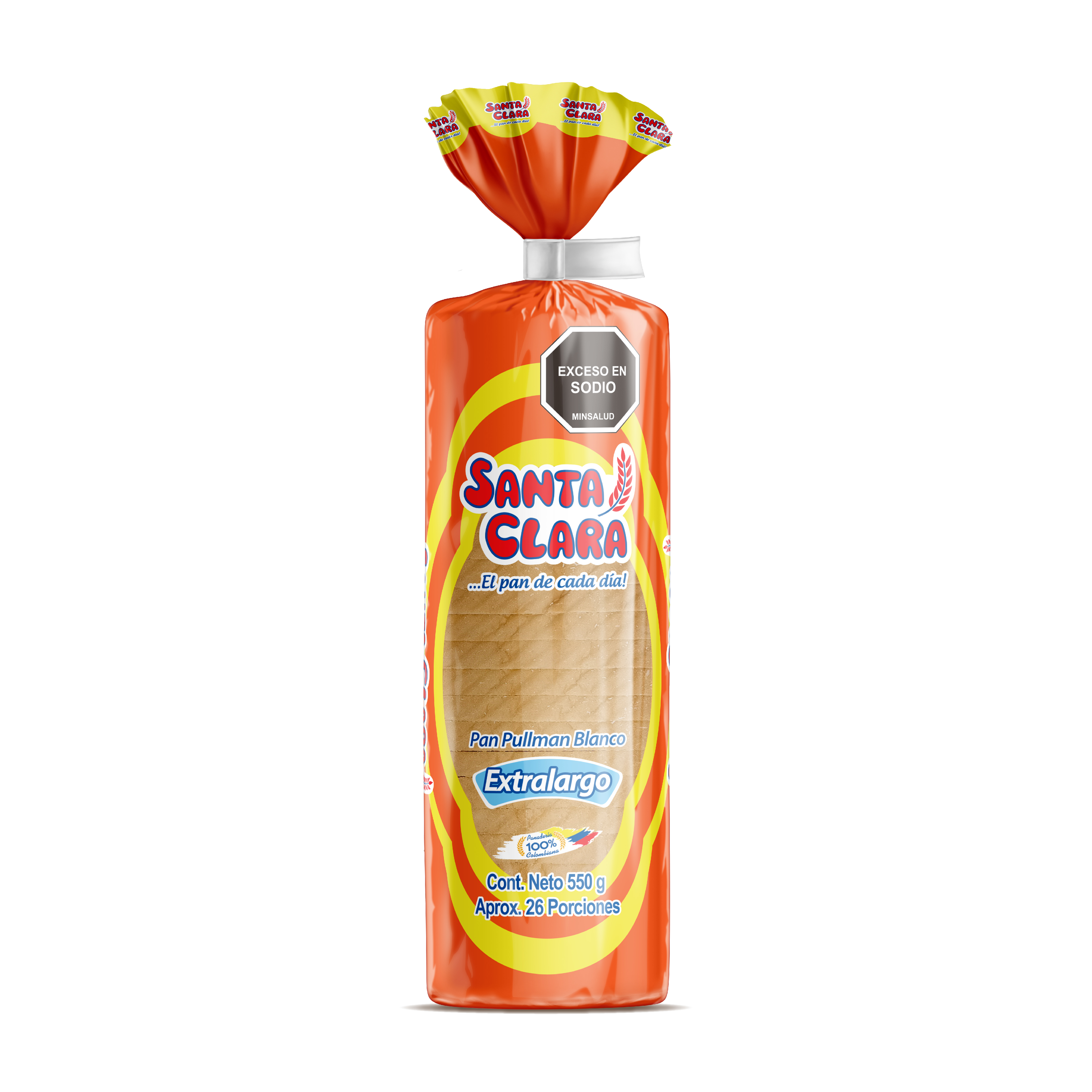 Santa Clara Pan Pullman Blanco Extralargo 550 g